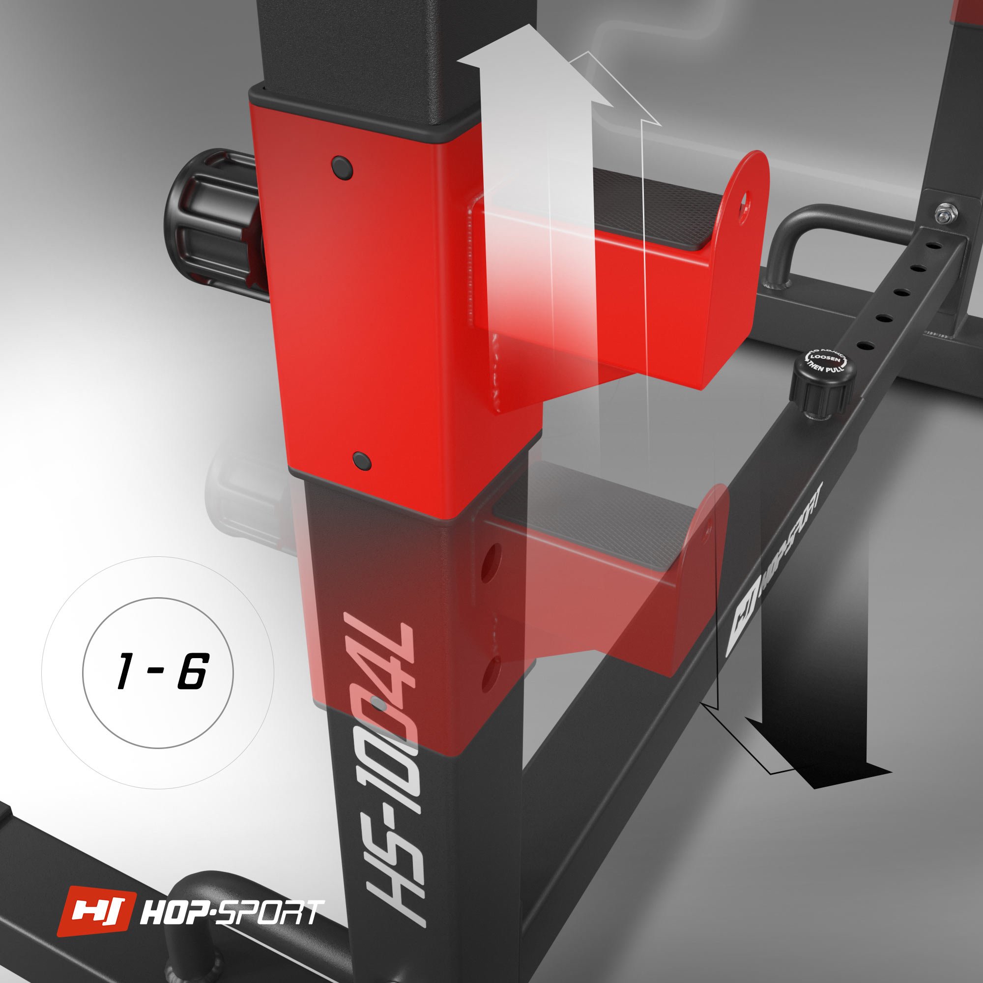 verstellbare Sicherheitsablage bei HS-1004L