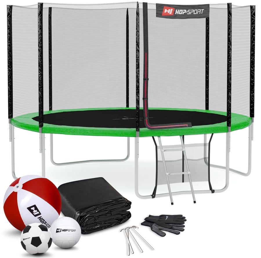 Trampolin HS-12FTA mit Außennet - 1