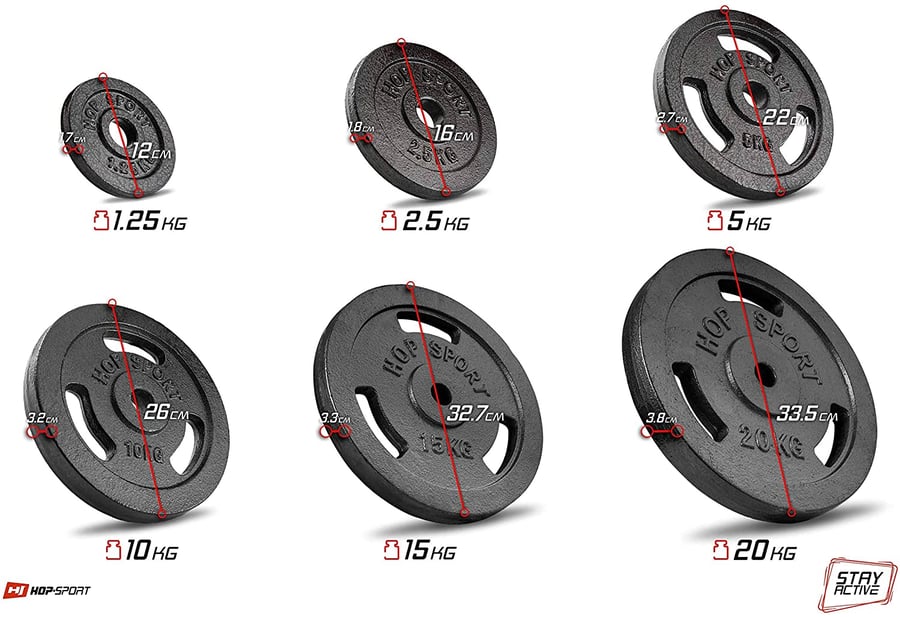 Guss Hantelset 39kg mit Hantelb