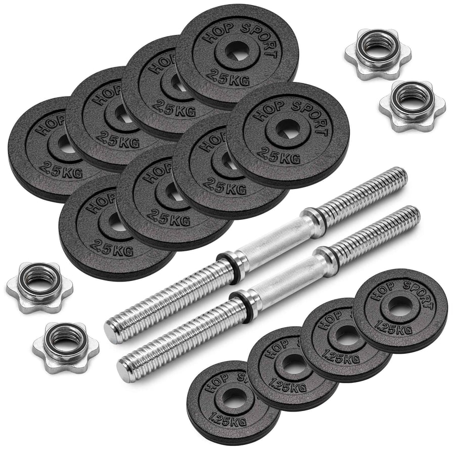 Hop-Sport Guss Kurzhantelset 2x