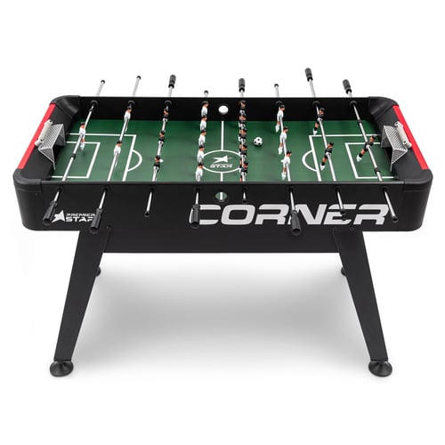 Tischkicker CORNER- schwarz-rot
