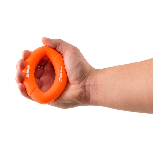 Ovaler Handtrainer aus Silikon