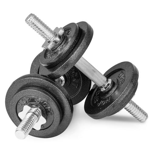 Hop-Sport Guss Kurzhantelset 2x