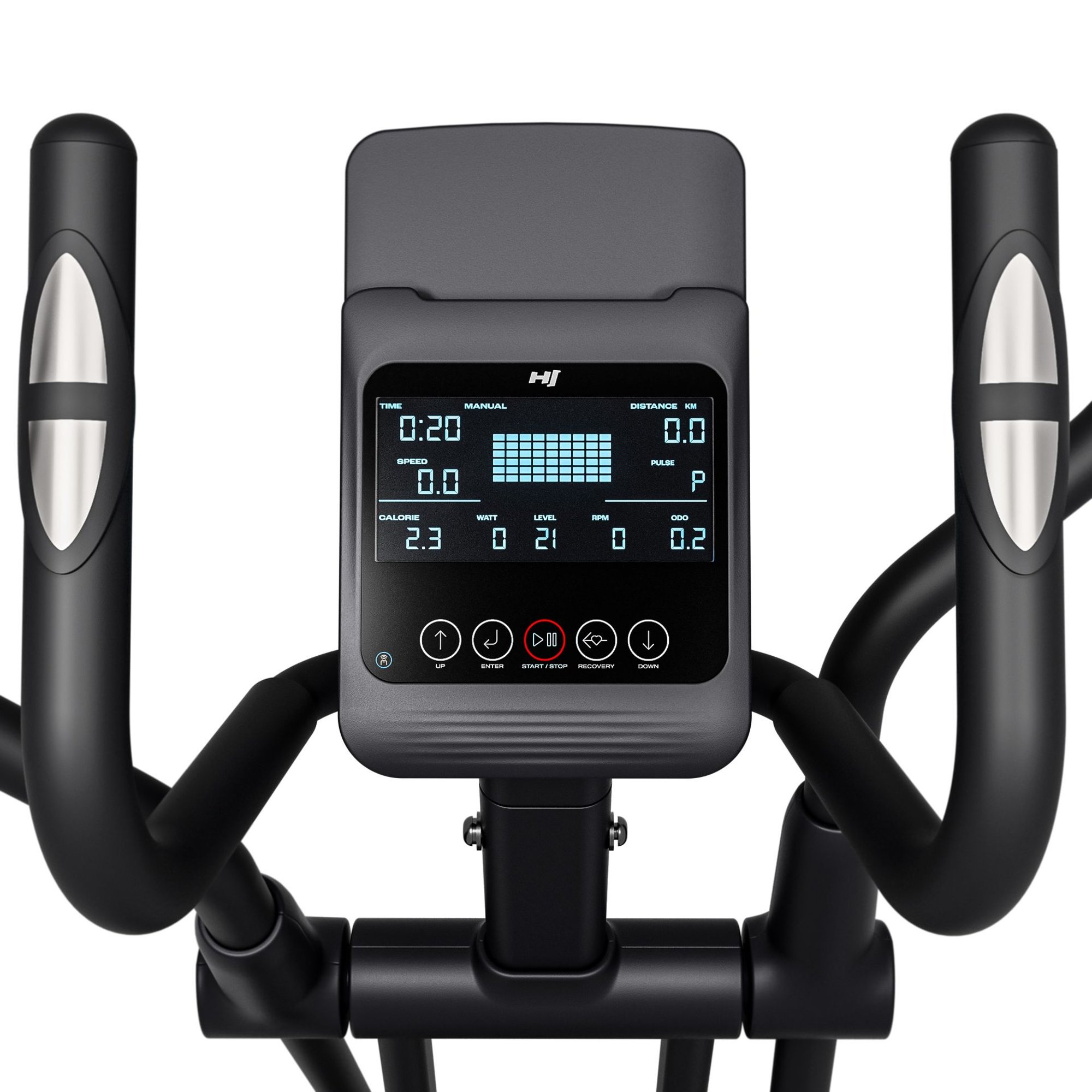 Moderner Trainingscomputer im Crosstrainer HS‑5100 Floud