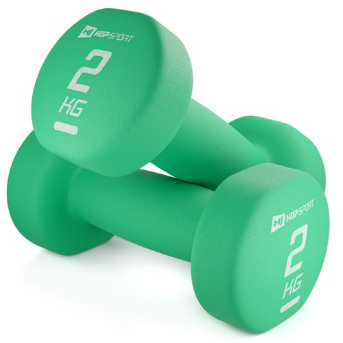 Zestaw hantelek winylowych okrą