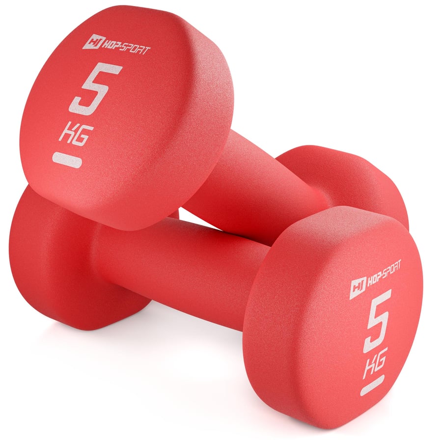 Zestaw hantelek winylowych okrą