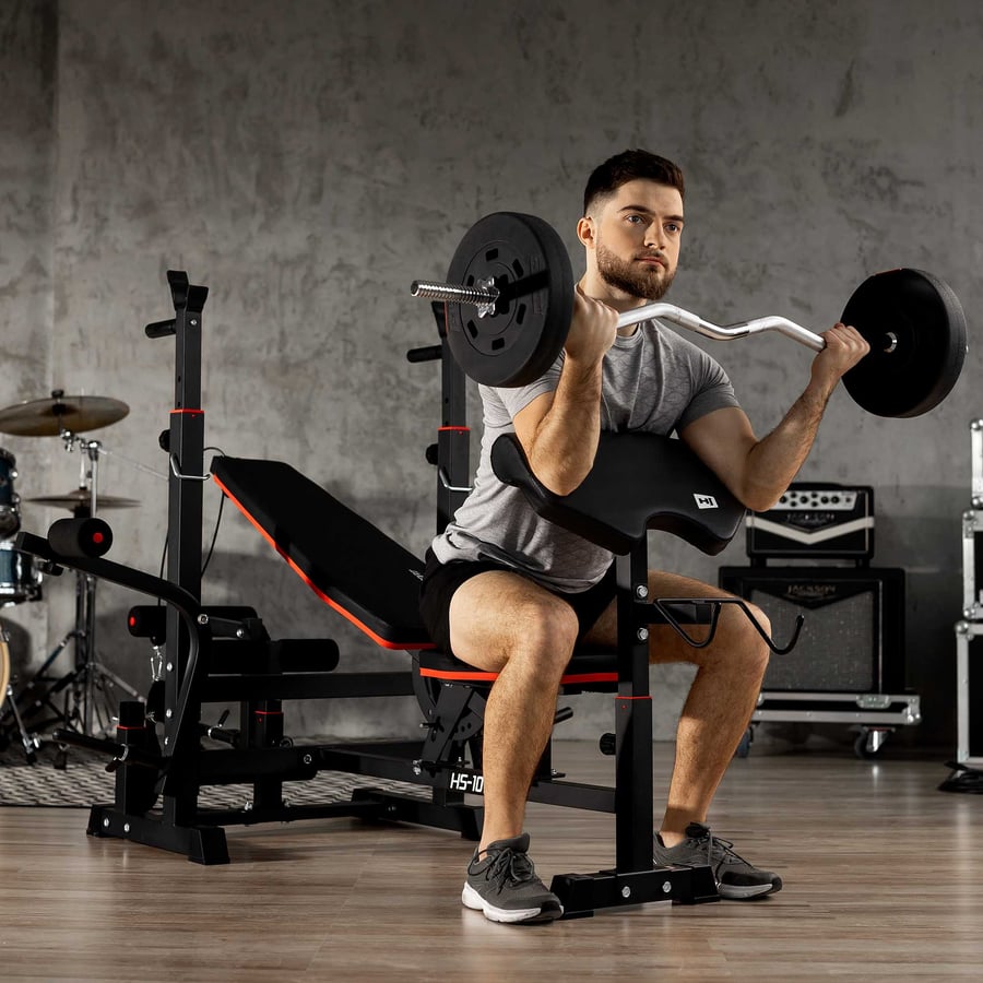Hantelbank HS-1075 mit Latzug