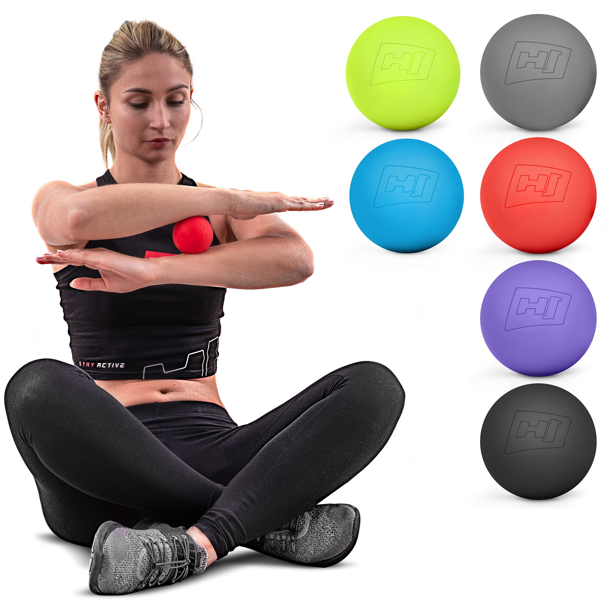 Massageball von Hop-Sport aus hartem Silikon – formstabil, langlebig und angenehm auf der Haut