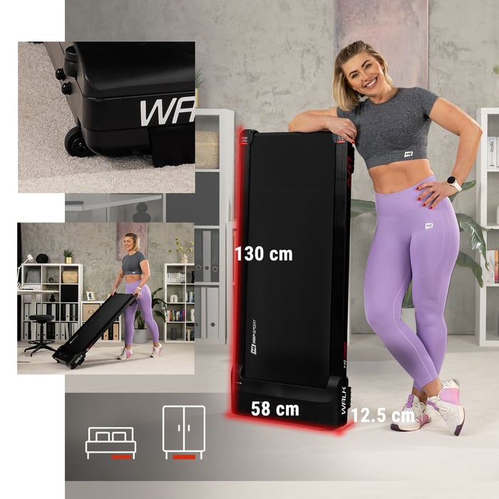 HS-750WP sofort einsatzbereit, kompakt verstaubar mit Transportrollen – kein Aufbau nötig