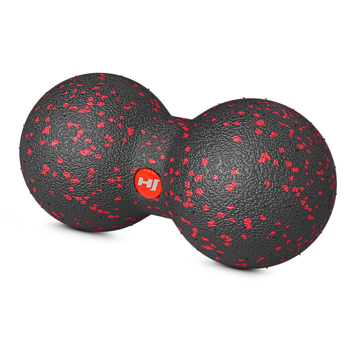 Massageball-Duo von Hop-Sport mit 80 mm Kugeln – optimal für Wirbelsäulen- und Nackenmassage