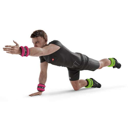 Gewichtsmanschetten 2x1kg grün