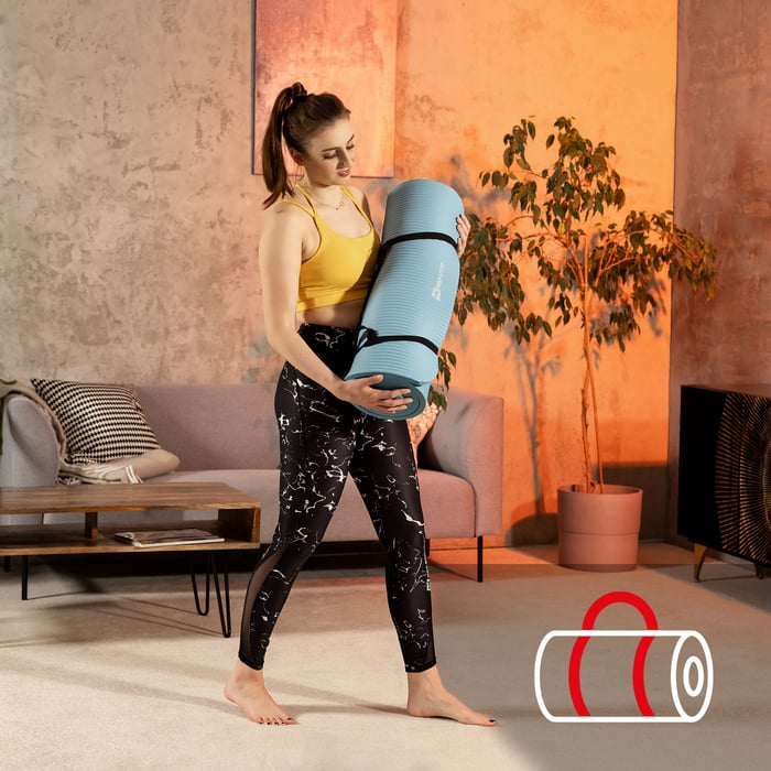 NBR-Gymnastikmatte  ein Tragegurt enthalten