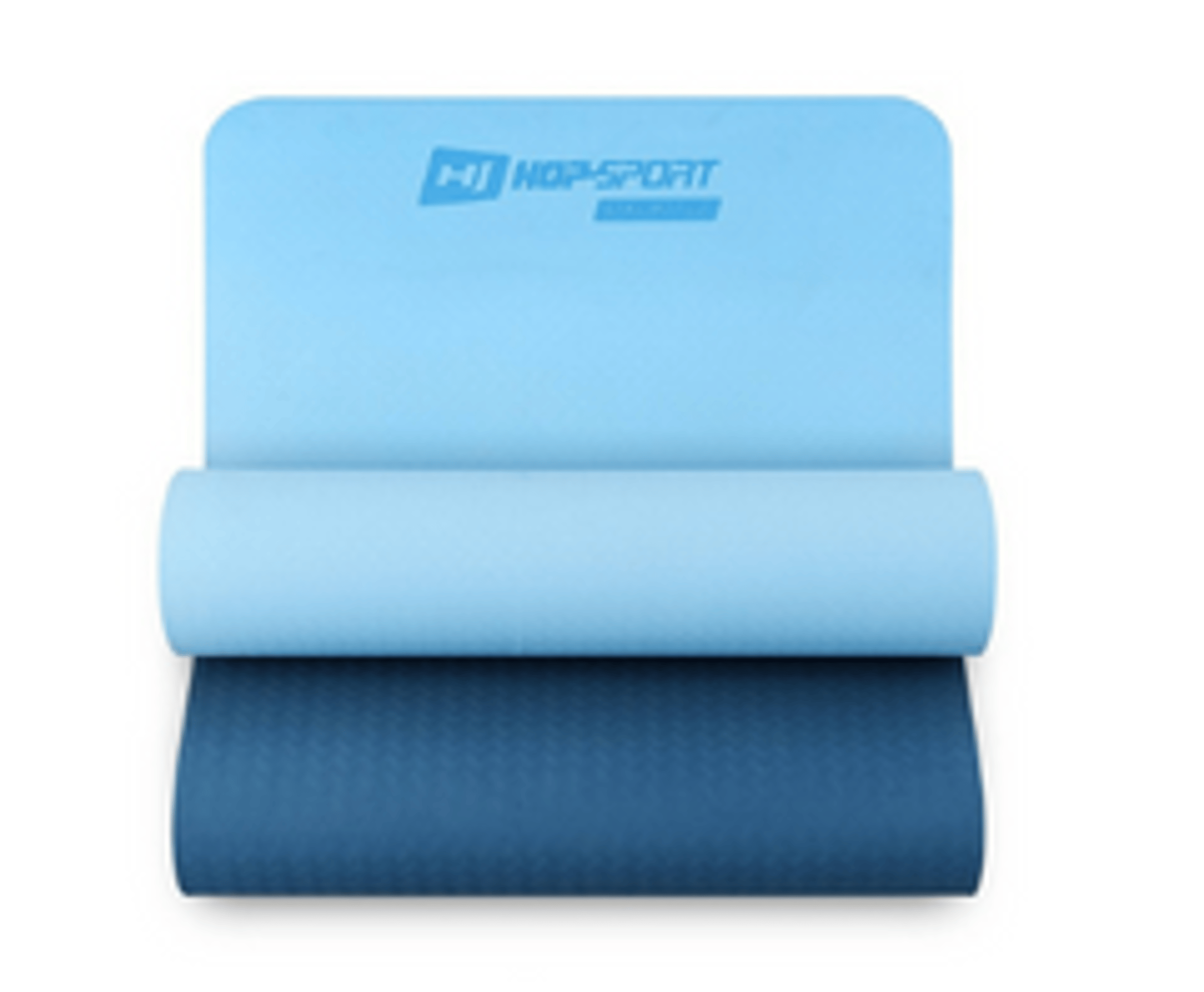 eine blaue Yogamatte von Hop-Sport