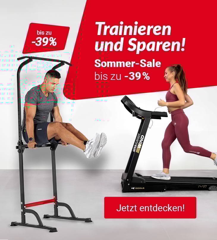 Trainieren und Sparen! Sommer-Sale bis zu -39 %